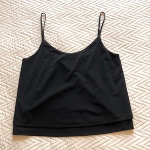Athleta two-layer, lightweight cropped top